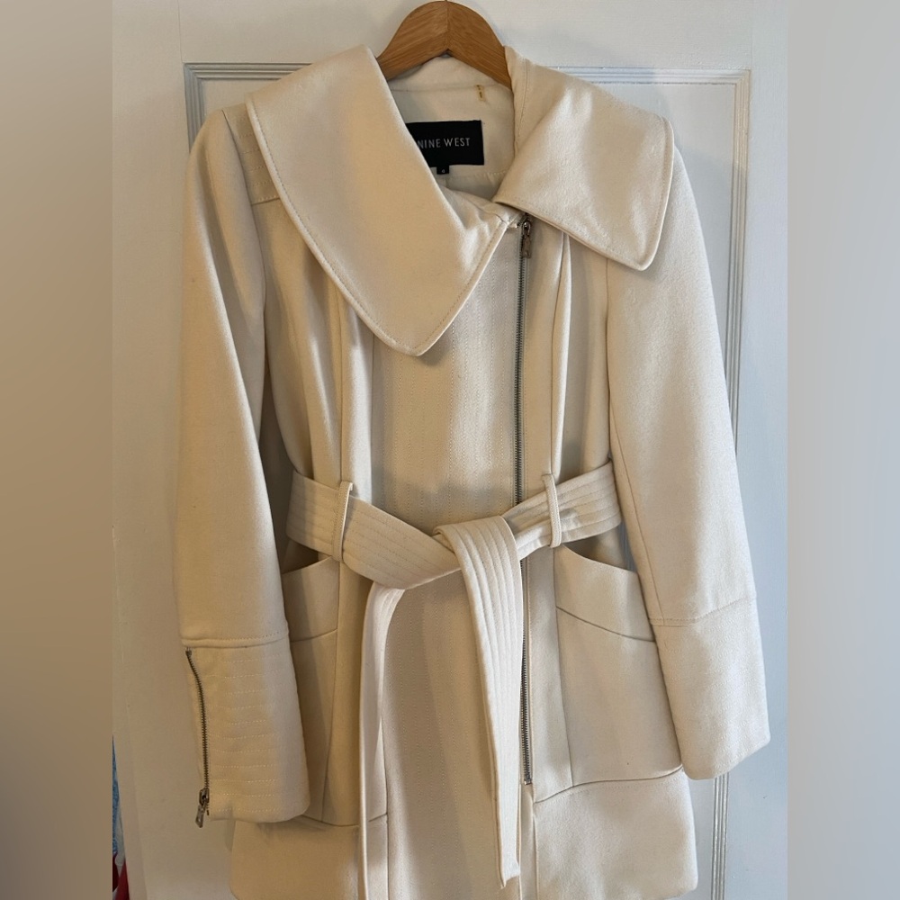 Nine West Women's Beige Trench Coat